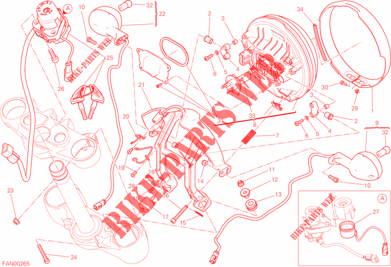 KOPLAMP voor Ducati Scrambler Icon 2016