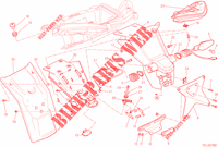 KENTEKENPLAAT HOUDER   ACHTERLICHT (AUS) voor Ducati Multistrada 1200 ABS 2014