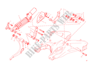 ACHTER SCHOKBREKER voor Ducati 899 Panigale 2015