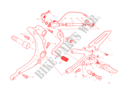 VOETSTEUN LINKS voor Ducati 899 Panigale 2015