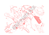 KENTEKENPLAAT HOUDER   ACHTERLICHT voor Ducati 1199 Panigale S 2014