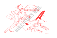 VOETSTEUN LINKS voor Ducati 1199 Panigale R 2014