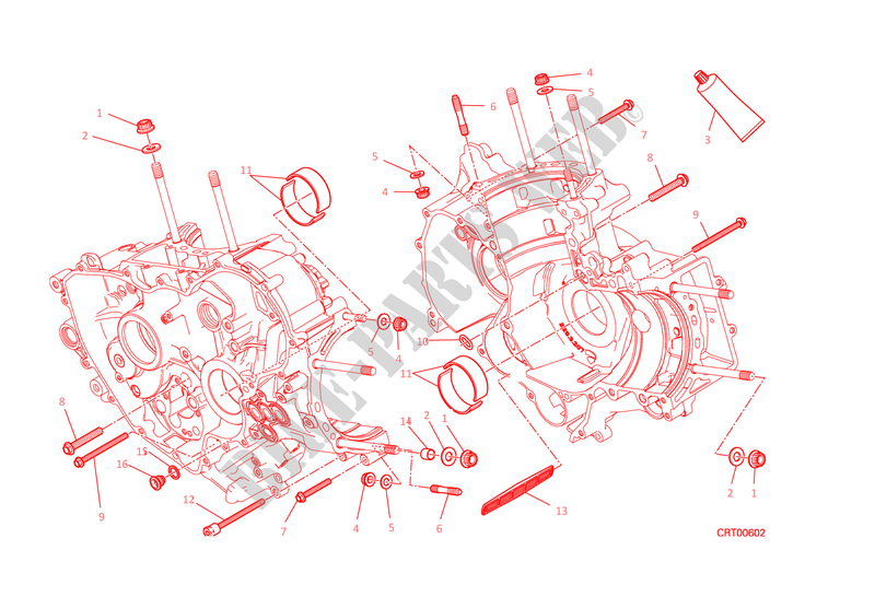 CARTERDELEN voor Ducati 1199 Panigale R 2014