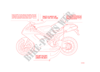WARNING LABEL voor Ducati 848 EVO 2013