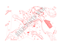 KENTEKENPLAAT HOUDER   ACHTERLICHT (AUS) voor Ducati 1199 Panigale 2012
