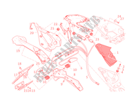 KENTEKENPLAAT HOUDER   ACHTERLICHT voor Ducati 1199 Panigale 2012