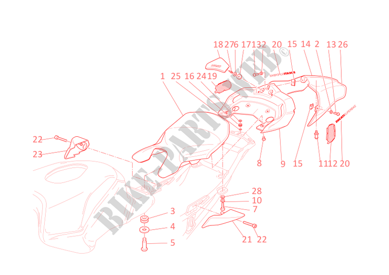 ZADEL (monoposto) voor Ducati 749 S 2005