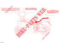 WARNING LABEL (USA) voor Ducati 999 2004