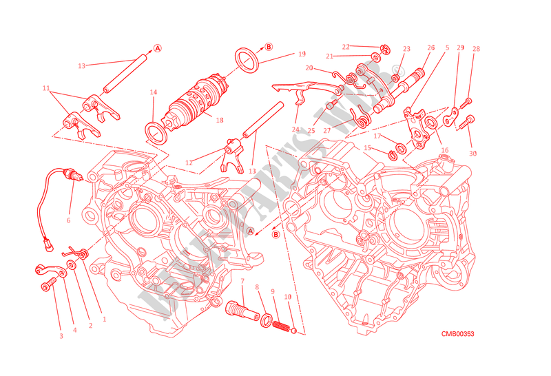 VERSNELLINGSBAK voor Ducati Diavel 1200 2015