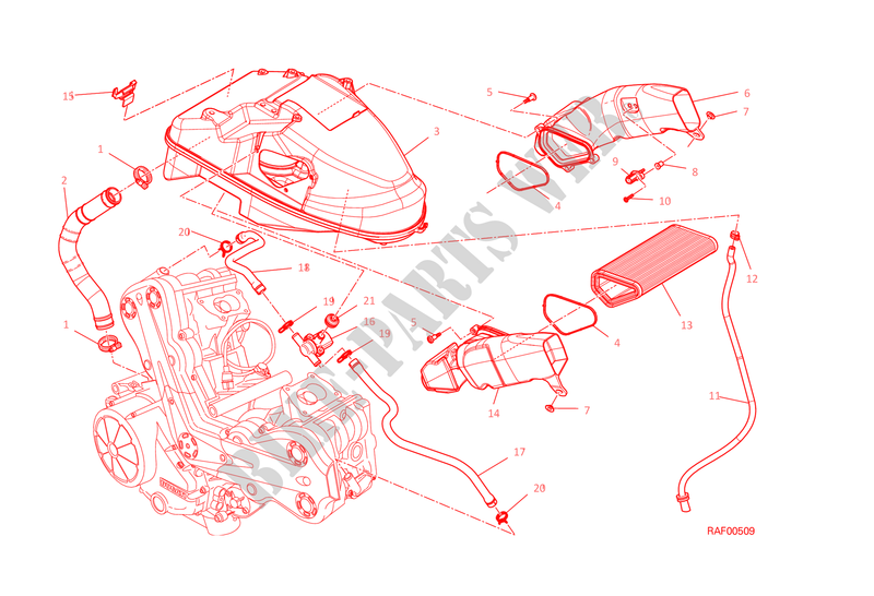 INLAAT voor Ducati Diavel 1200 Carbon 2015