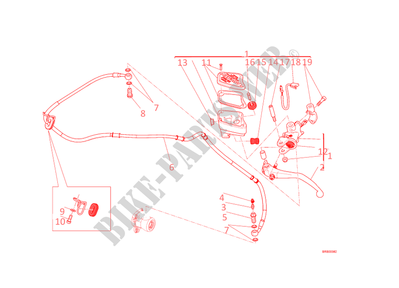 KOPPELINGS POMP voor Ducati Diavel Carbon 2013