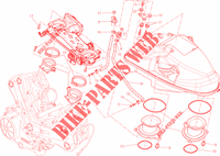 GASKLEP HUIS voor Ducati Diavel 1200 Cromo 2013