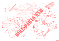 KENTEKENPLAAT HOUDER   ACHTERLICHT (AUS) voor Ducati Multistrada 1200 S Touring 2012