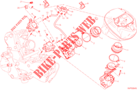 GASKLEP HUIS voor Ducati Hypermotard 2015