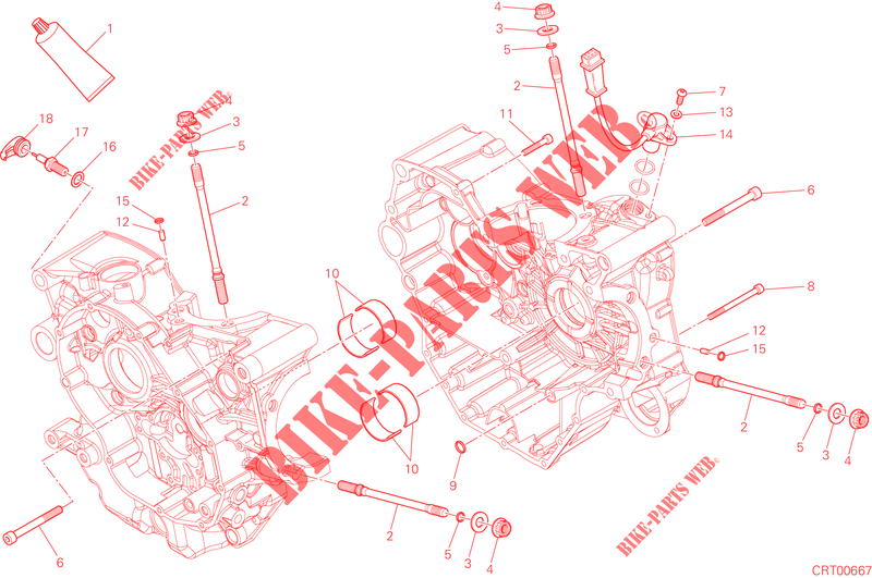 CARTERDELEN voor Ducati Hypermotard SP 2015