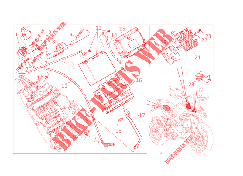 STANDAARD voor Ducati Hyperstrada 2014