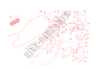 ZADEL   ACHTERLICHT voor Ducati Hypermotard 796 2012