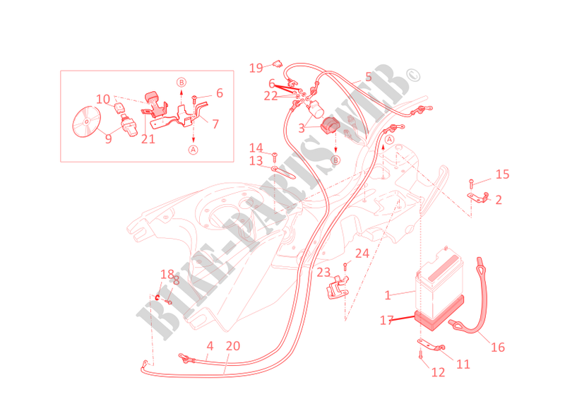 ACCUBAK voor Ducati Hypermotard 796 2012