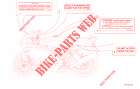 WARNING LABEL (USA) voor Ducati 900 SS 2001