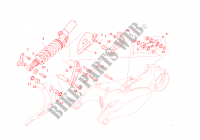 ACHTER SCHOKBREKER voor Ducati 1299 Panigale  2016
