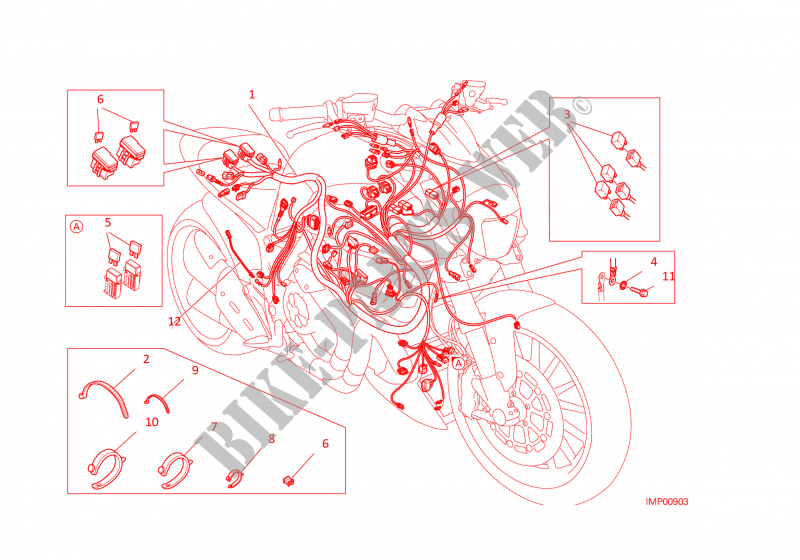 KABELBOOM voor Ducati Diavel  2016