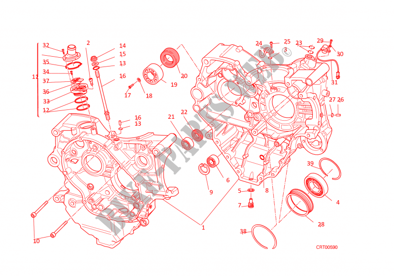 CARTERDELEN voor Ducati Monster 1200  2016