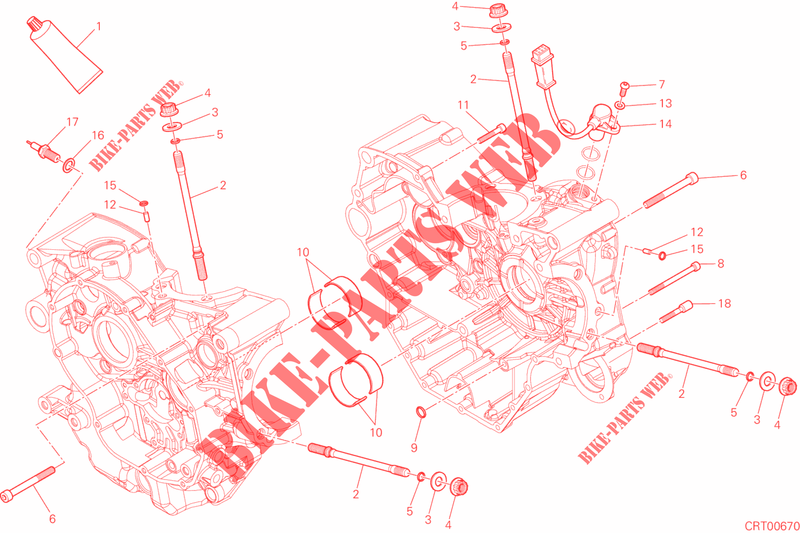 CARTERDELEN voor Ducati Monster 821 DARK 2016
