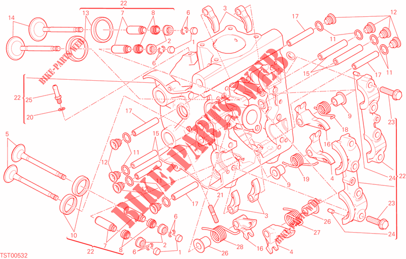 CILINDERKOP voor Ducati Monster 821 DARK 2016