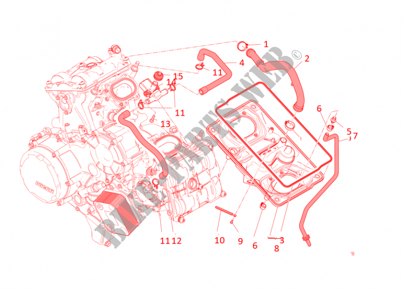 LUCHTFILTER HUIS voor Ducati Panigale R 2016
