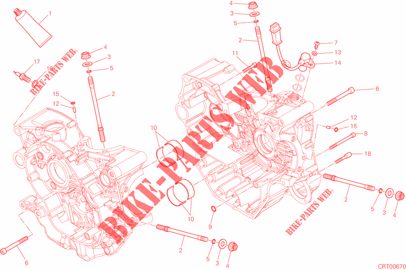 CARTERDELEN voor Ducati Monster 821 DARK 2015