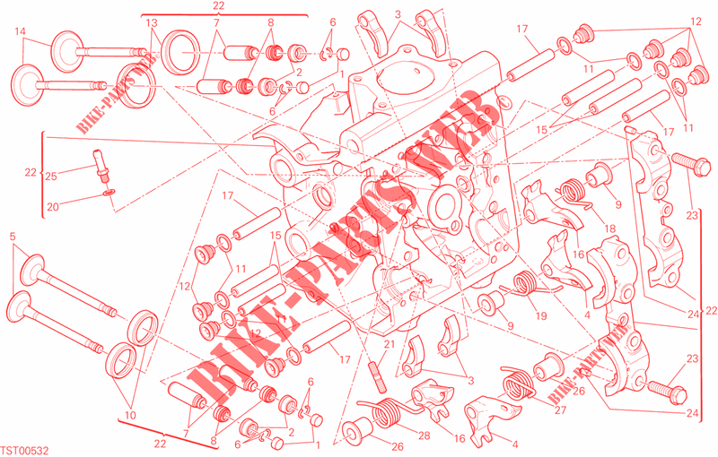 CILINDERKOP voor Ducati Monster 821 DARK 2015