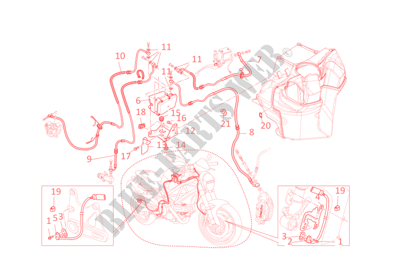 ANTILOCK BRAKING SYSTEM (ABS) voor Ducati Monster 696 2012