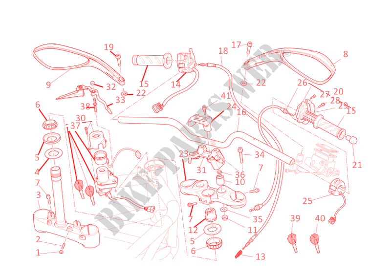STUUR   STUURSCHAKELAAR voor Ducati Monster 696 2012