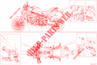 WARNING LABEL voor Ducati Monster 821 Stealth 2020