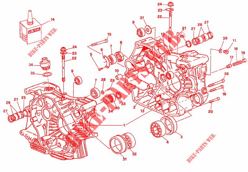 CARTERDELEN voor Ducati 900 SS 1992