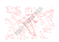 KENTEKENPLAAT HOUDER   ACHTERLICHT (AUS) voor Ducati Monster 696 2011