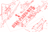 ACHTERFRAME voor Ducati Diavel 1200 Titanium 2015