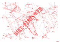 KENTEKENPLAAT HOUDER   ACHTERLICHT (AUS) voor Ducati Monster 796 2011