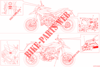 WARNING LABEL voor Ducati Hypermotard 939 SP 2018