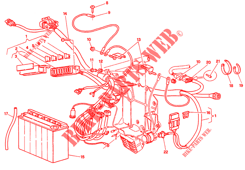ACCU (DM 003097>) voor Ducati 916 1994