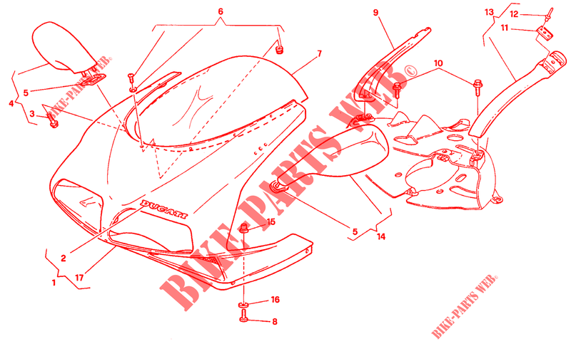 BOVENKUIP voor Ducati 916 1994