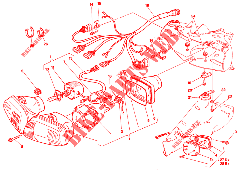 KOPLAMP voor Ducati 916 1994