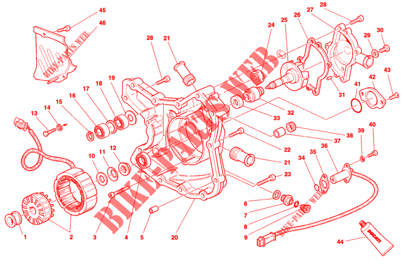 DYNAMO / DEKSEL voor Ducati ST2 1998