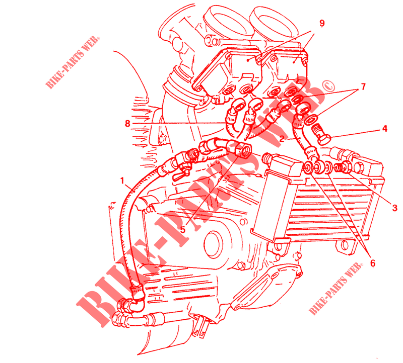 CARBURATEUR VERWARMING voor Ducati Monster 750 1997