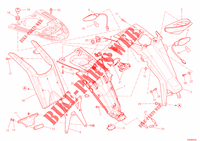 KENTEKENPLAAT HOUDER   ACHTERLICHT (AUS) voor Ducati Monster 796 ABS 2012