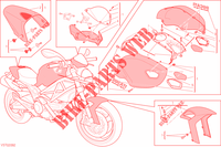 ART KIT voor Ducati Monster 696 Anniversary 2013