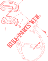 TELLERSET voor Ducati Monster 659 ABS Learner Legal (LAMs) 2013