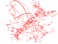 ACHTERBRUG (DM 001365 006006) voor Ducati 750 SS 1995