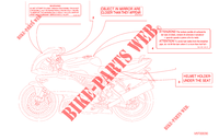 WARNING LABEL (USA) voor Ducati 750 SS 2001