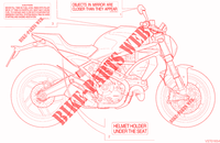 WARNING LABEL voor Ducati Monster 797 2021